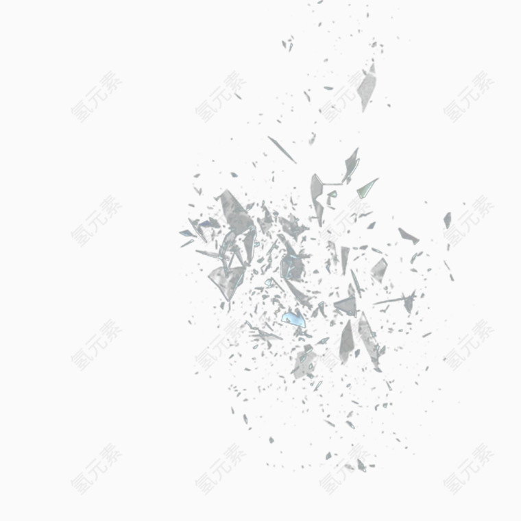 喷溅的碎片