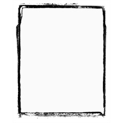 手绘黑白边框