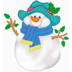 装饰可爱的雪人