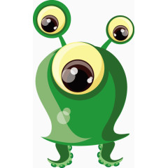 矢量创意设计深绿色小细菌图标