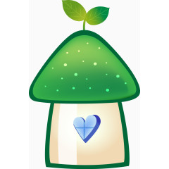 卡通蘑菇房子