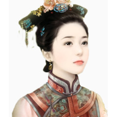 卡通素材古风矢量图