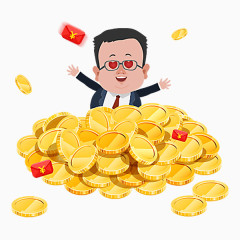 见钱眼开卡通人物