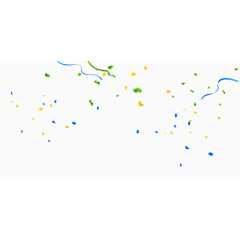 彩带碎片漂浮飘落素材