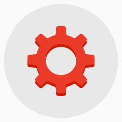 堵塞配置齿轮安装程序系统平面设计图标（设置1）