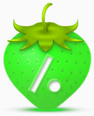 strawberry-social-media-icon-set