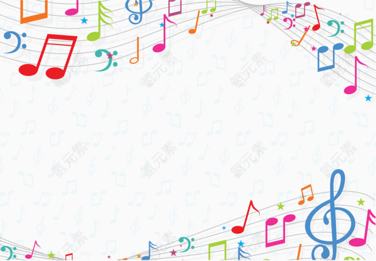 音乐符号边框