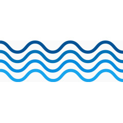蓝色波浪设计