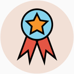 卡通健身素材运动图标 奖章