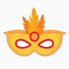 橙色舞会面具