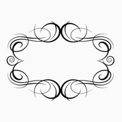 黑色古典边框素材