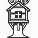 树上的小木屋图标