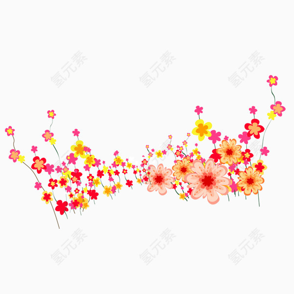 卡通装饰花