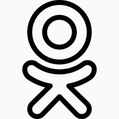 线图标网络Odnoklassniki服务社会社会偶像