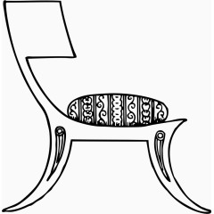 手绘的卡通凳子