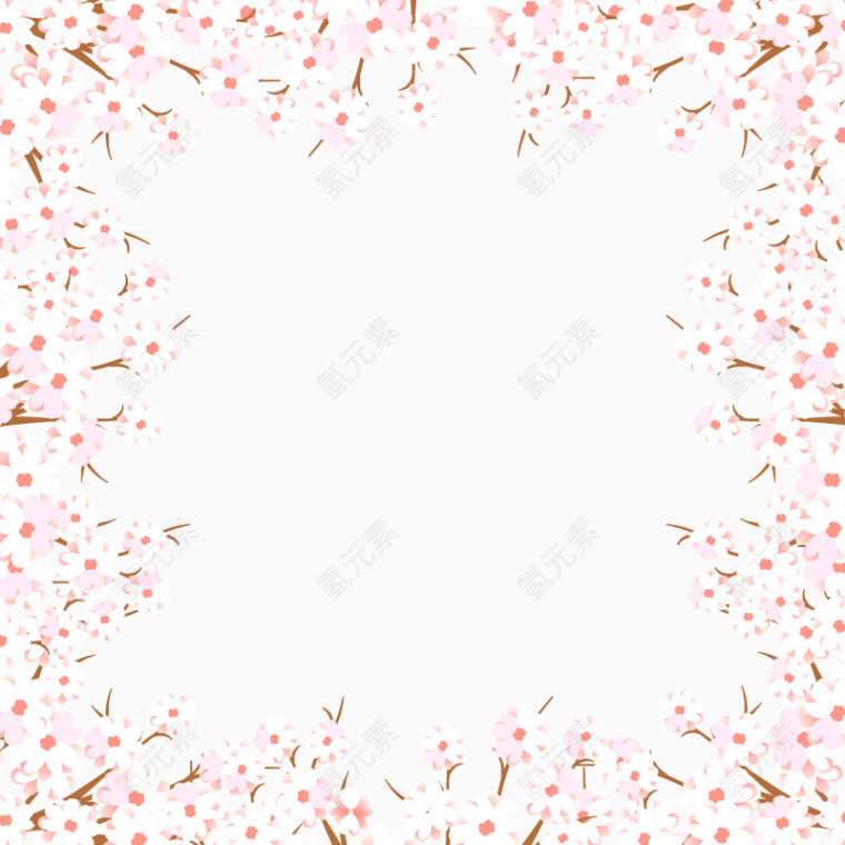 樱花边框