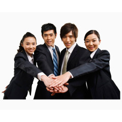 握手的商务团队
