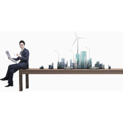 坐在桌子上的男人