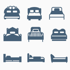 家居床图标