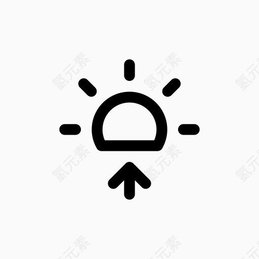 预测地平线上升闪耀太阳天气好天气