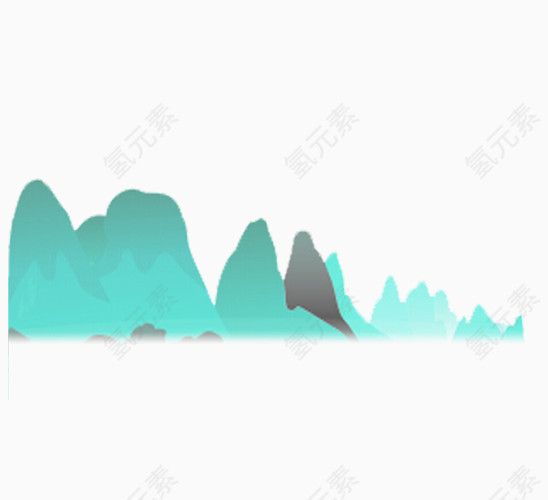 手绘山