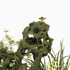 中国画免抠PNG透明素材