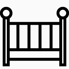 婴儿床上的图标