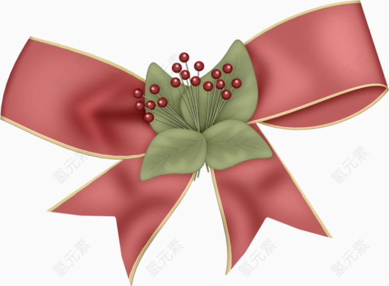 卡通手绘粉色蝴蝶结