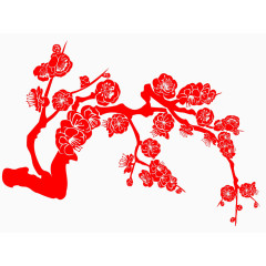 剪纸玫瑰