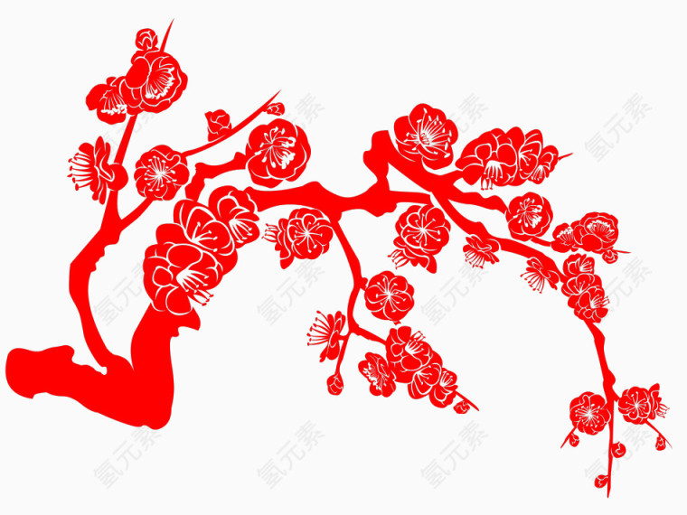 剪纸玫瑰