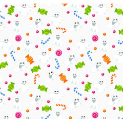 幽灵和糖果背景矢量素材