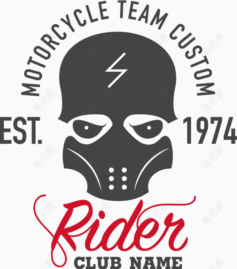 时尚骷髅印花设计矢量素材