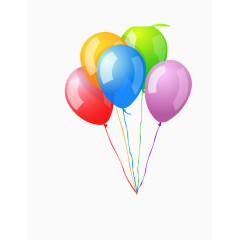 卡通漂浮热气球