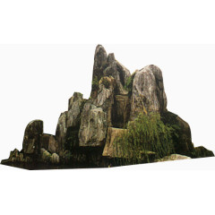 花园中的假山