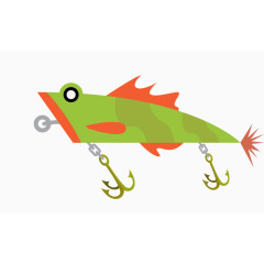绿色小鱼鱼钩