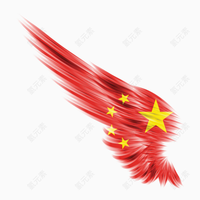 国旗翅膀素材图片