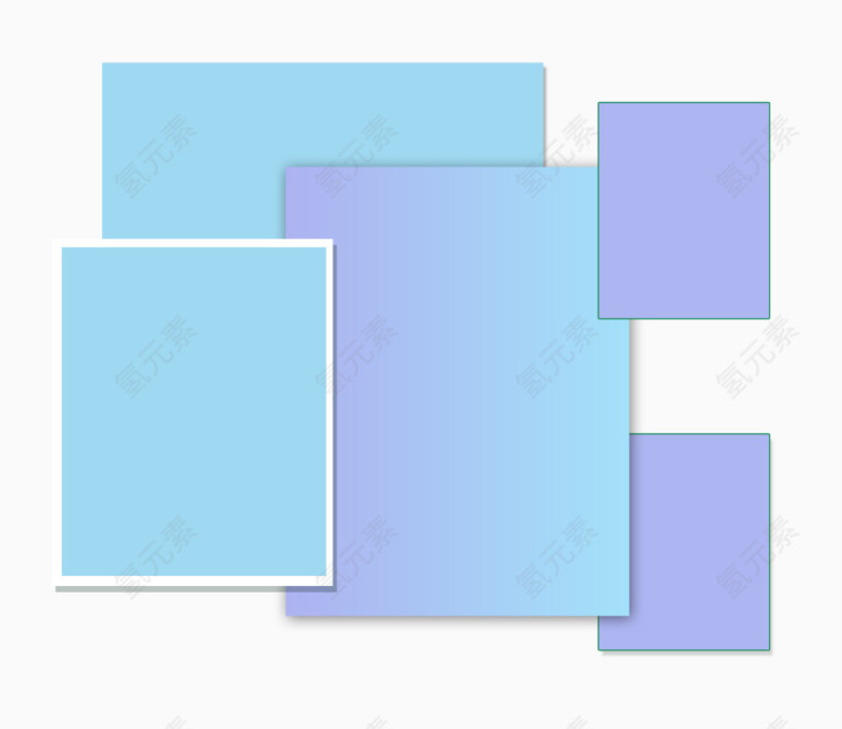 矢量商品展示框底框