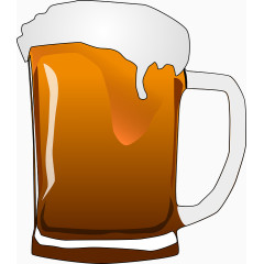 卡通啤酒杯
