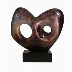 心形圆孔艺术摆件