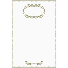 素净花纹边框banna