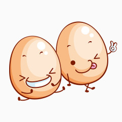 手绘创意卡通鸡蛋