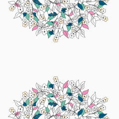 矢量手绘花卉
