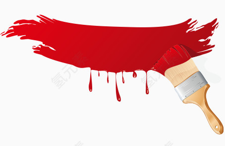 刷漆油漆刷子大红