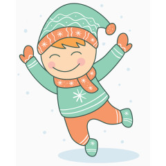 冬天里的小孩