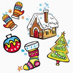 圣诞节卡通节日装饰