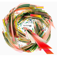 绚丽方块线条矢量元素