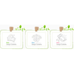 藤曼卡通画便签条