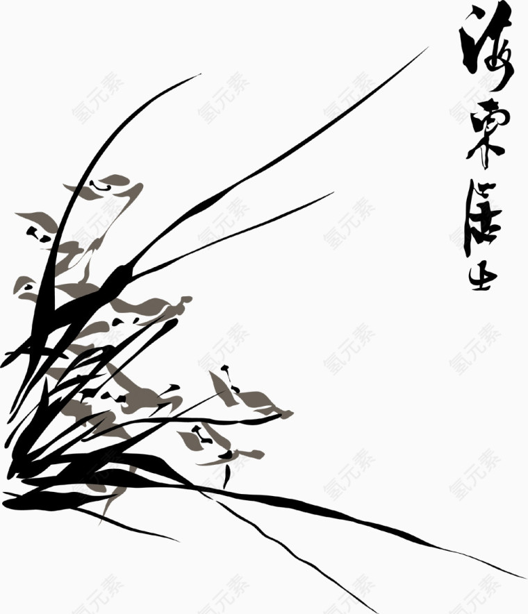 美丽的水墨画