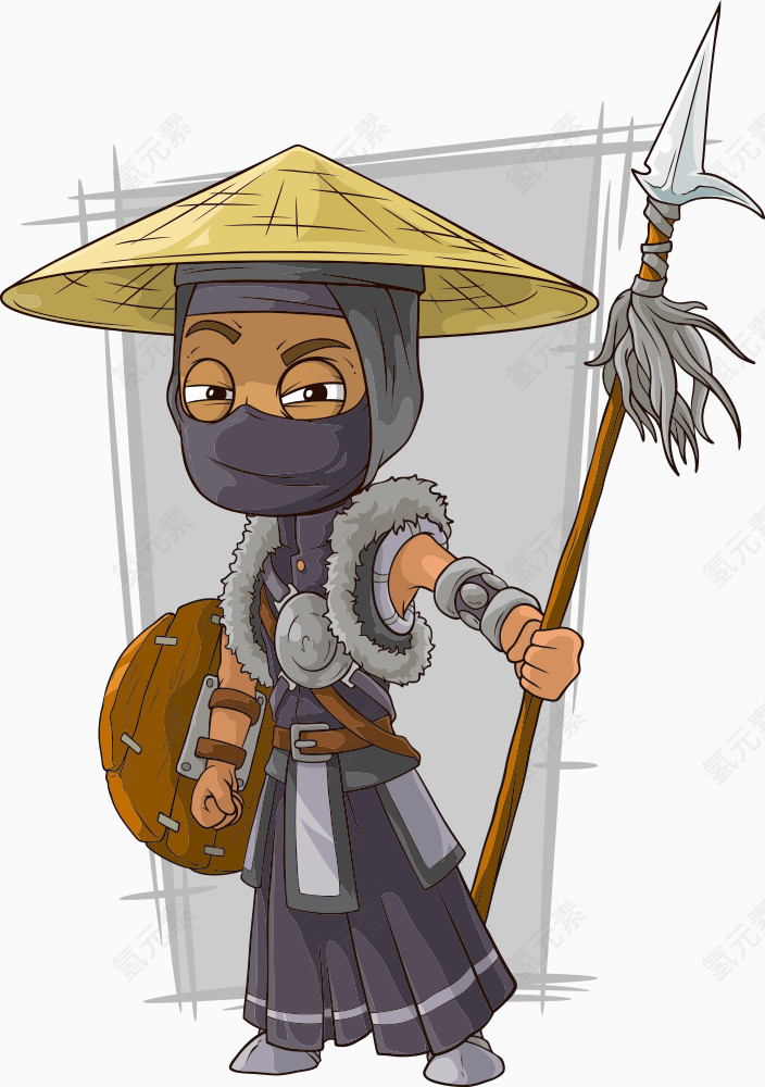 拿长矛的男人