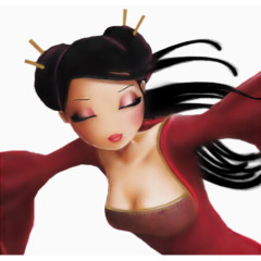 女孩矢量图西方女孩素材